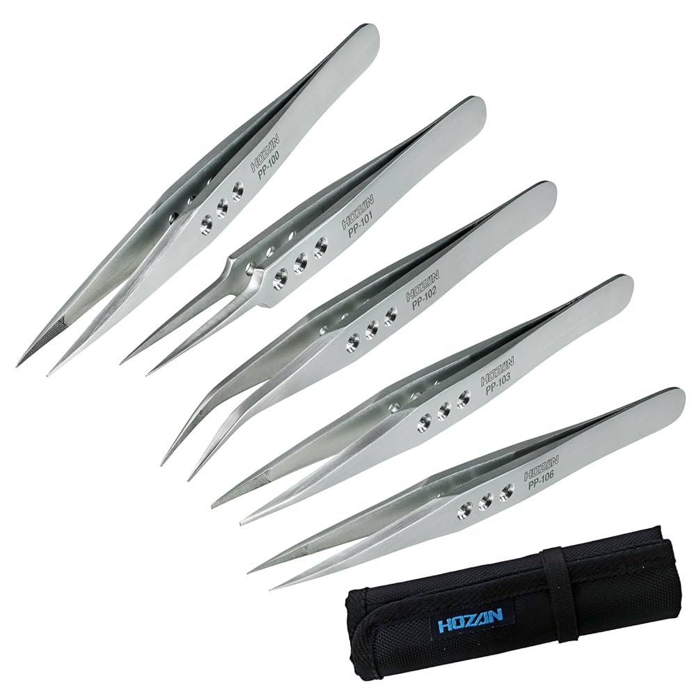 Amazon | 【Amazon.co.jp限定】強力型ピンセット5本セット